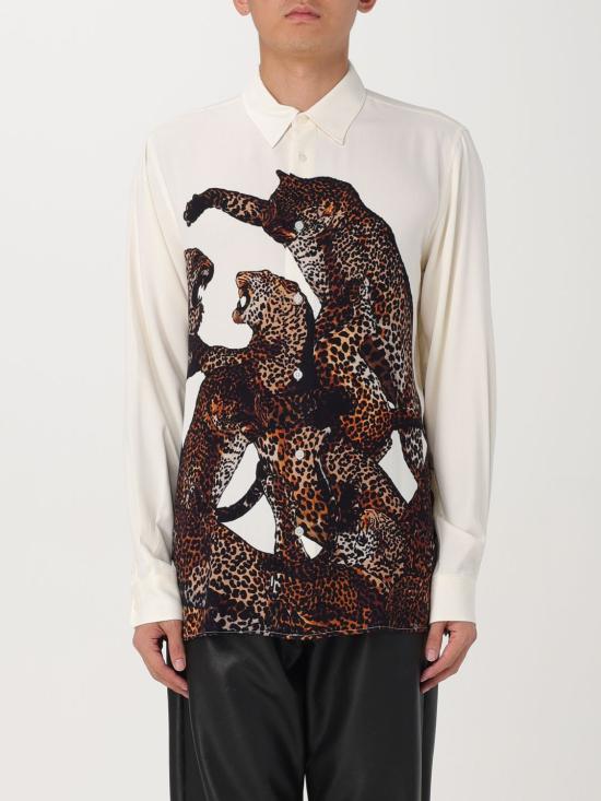  저스트까발리 긴팔 셔츠 77OALYR6CN503 004 White