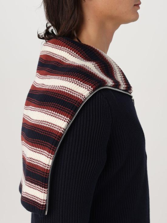  보테가베네타 후드 티셔츠 795861V4B20 4127 Navy - BOTTEGA VENETA