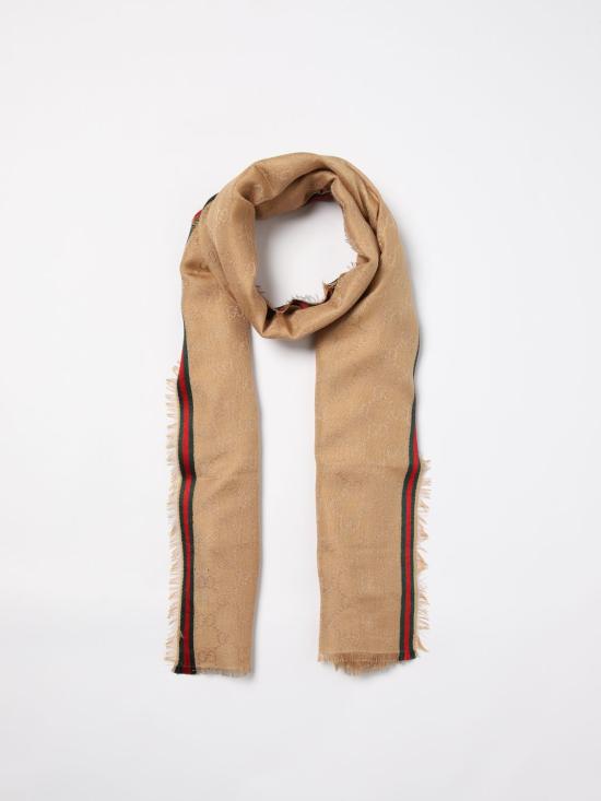 24FW 구찌 GG 로고 자카드 머플러 7952844G483 9566 Beige - GUCCI