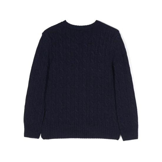 24FW [키즈] 랄프 로렌 캐시미어 니트 322877728001 HNTR NVY - RALPH LAUREN