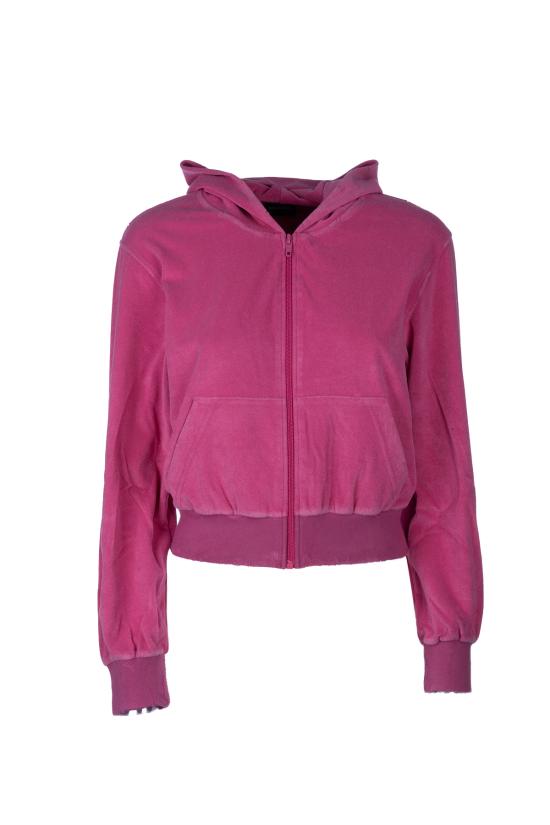  발렌시아가 후드 티셔츠 791755TQVU8 5803 DARK PINK