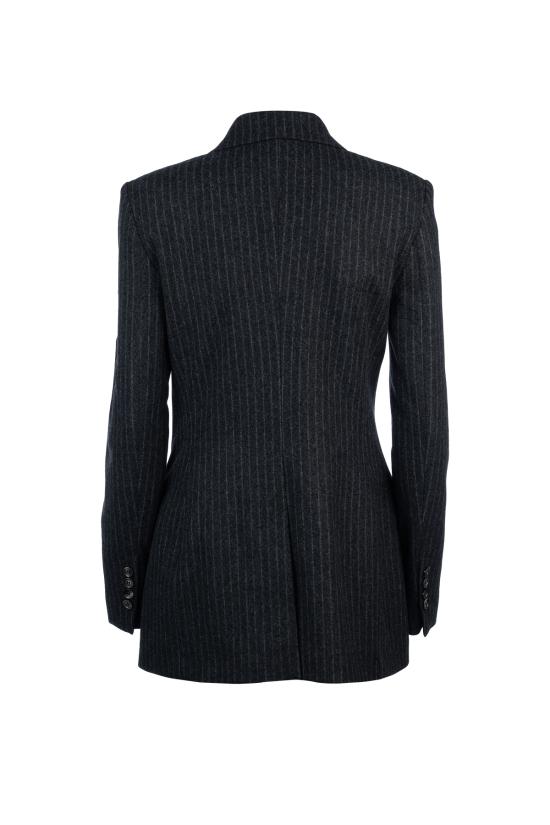 24FW 아미 코트 FBV217WV0048 0511 DARK GREY OFF WHITE - AMI