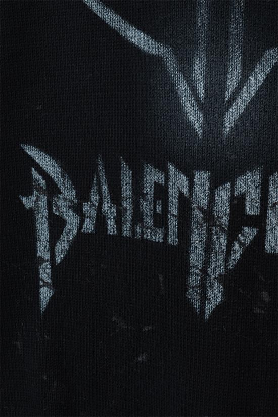  발렌시아가 스웨터 793662T3324 1070 BLACK WHITE - BALENCIAGA