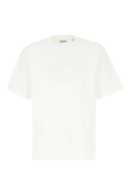 24FW 버버리 프로섬 자수 로고 코튼 티셔츠 8095105 B8764 CHALK