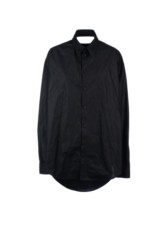  발렌시아가 서스펜디드 셔츠 드레스 809049TNM60 1000 Nero