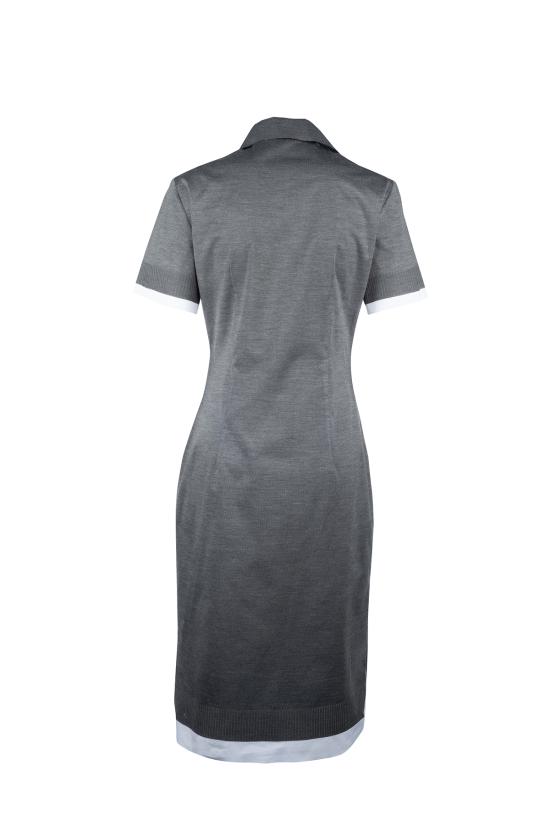 24FW 미우미우 롱 원피스 MF555315Q9 F0I13 ARDESIA BIANCO - MIU MIU