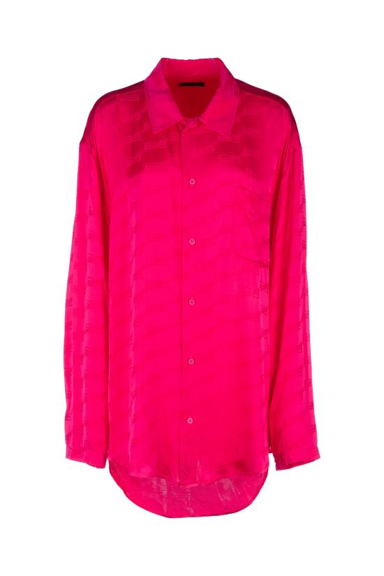 24FW 발렌시아가 셔츠 681631TMO68 5510 FUCHSIA