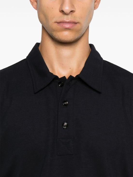 24FW 보테가베네타 폴로 티셔츠 796163V4DG0 1177 Dark night - BOTTEGA VENETA