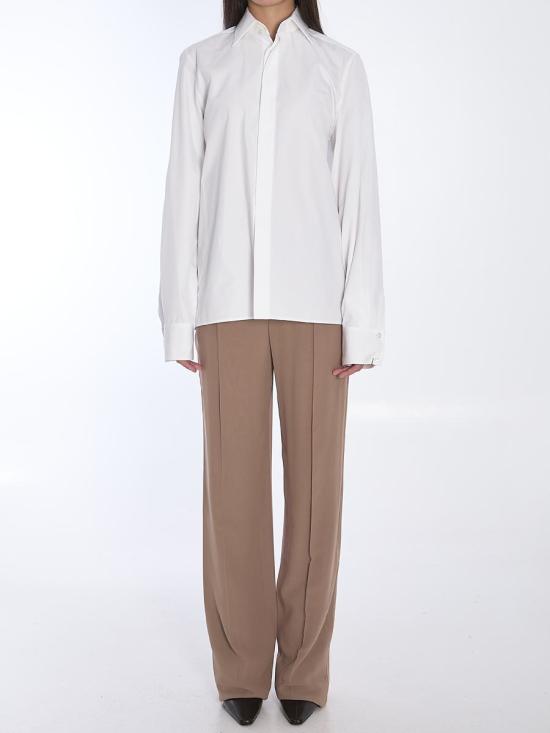 24FW 생로랑 셔츠 7047197 811439 Y1H48 9000 WHITE - SAINT LAURENT