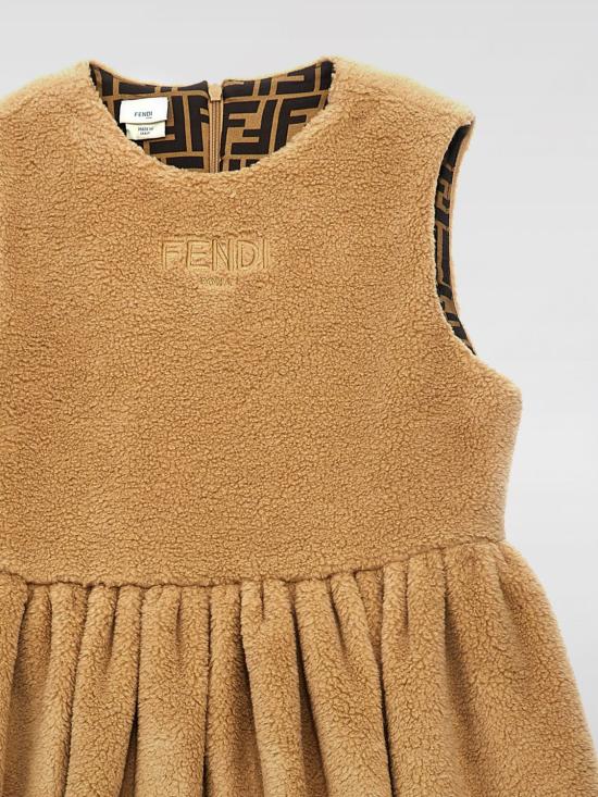 25FW [키즈] 펜디 원피스 JFB719ARSK F1P2P Beige - FENDI