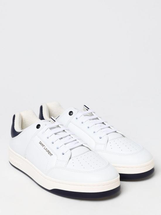 25FW 생로랑 뮬/슬리퍼 79990104GAC 9014 White - SAINT LAURENT