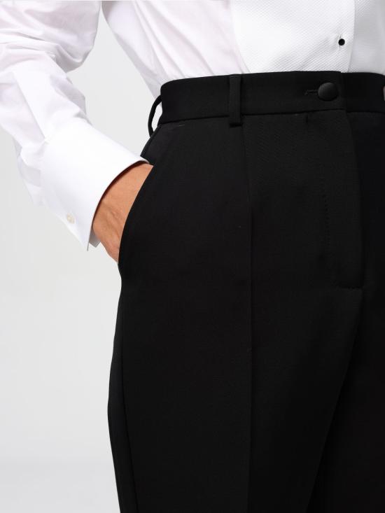 25FW 돌체앤가바나 스트레이트 팬츠 FTAM0TFU21E N0000 Black - DOLCE & GABBANA