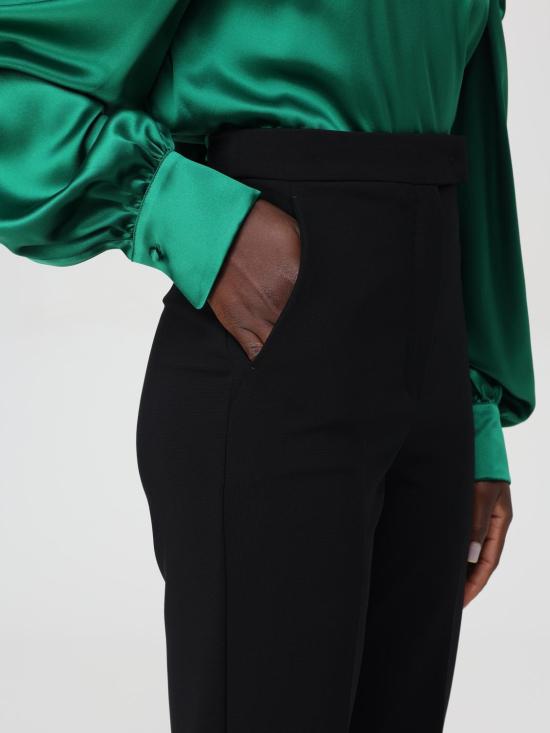 25FW 막스마라 스트레이트 팬츠 2421786011600 001 Black - MAX MARA