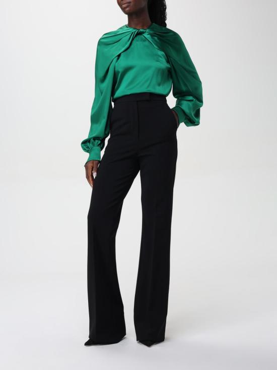 25FW 막스마라 스트레이트 팬츠 2421786011600 001 Black - MAX MARA