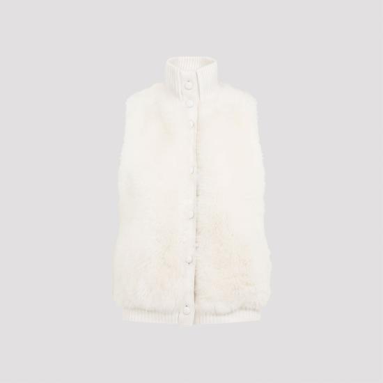 24FW 이브살로몬 베스트 25WYG51956MAAG WHITE - YVES SALOMON