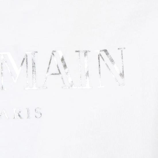  [키즈] 발망 티셔츠 BV8Q21Z0116 102AG IVORY SILVER - BALMAIN