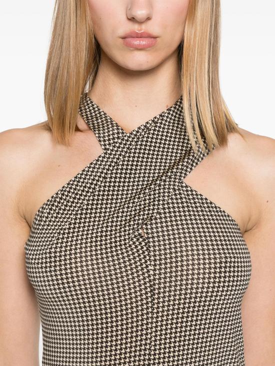  쿠레쥬 숏 원피스 324JRO459PR0078 1040 NATURAL MUD BROWN - COURREGES