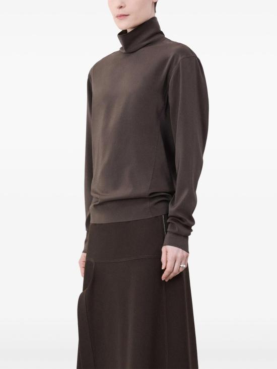 24FW 르메르 긴팔 티셔츠 TO1300LF462 BR485 KOBICHA BROWN - LEMAIRE