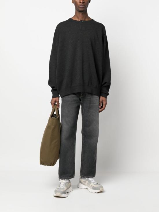 25FW 골든구스 스트레이트 팬츠 GMP01186P000994 90100 BLACK - GOLDEN GOOSE