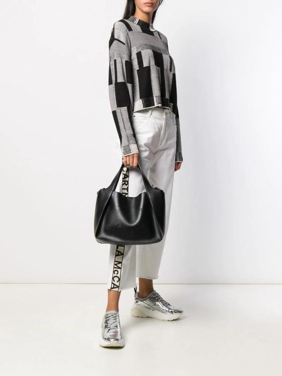 25FW 스텔라 맥카트니 로고 크로스바디 토트백 513860W8542 1000 BLACK - STELLA MCCARTNEY