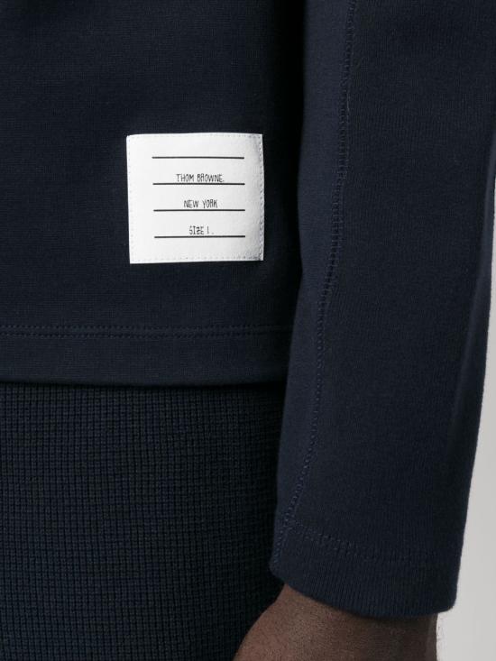 26FW 톰브라운 밀라노 코튼 4바 롱슬리브 티 MJS245A07323 415 - THOM BROWNE