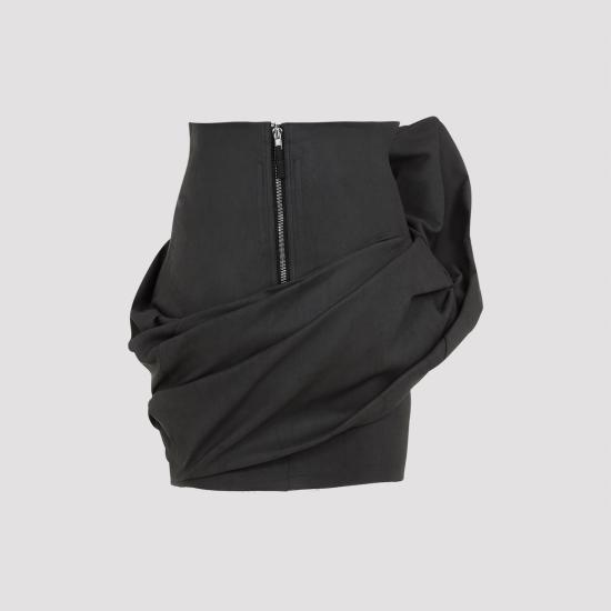 24FW 릭 오웬스 스커트 RO02D3384 SMT 09 BLACK - RICK OWENS