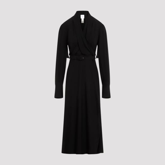 24FW 파투 롱 원피스 DR1450193 999B BLACK - PATOU