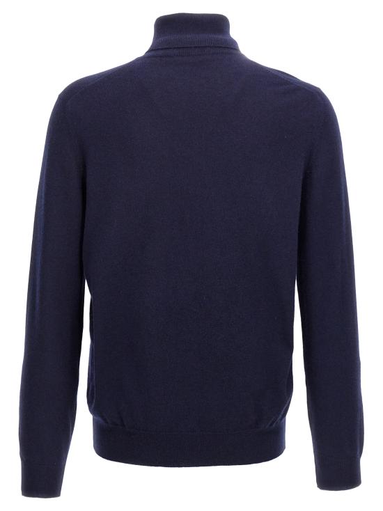 26FW 브루넬로 쿠치넬리 캐시미어 터틀넥 M2200103CW425 Blue - BRUNELLO CUCINELLI