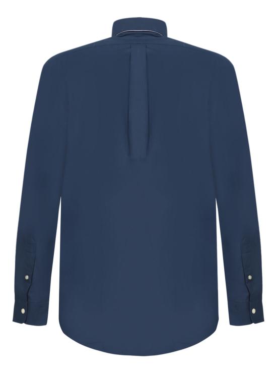 27FW 폴로 랄프로렌 커스텀 핏 코튼 포플린 포니 로고 셔츠 710928255 001 Blue - POLO RALPH LAUREN