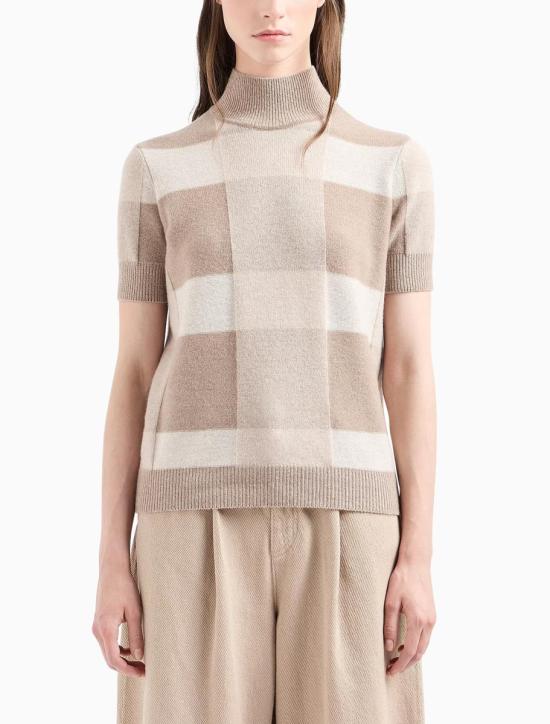 24FW 엠포리오 아르마니 터틀넥 EW000237AF10748F1015 FANCY BEIGE - EMPORIO ARMANI