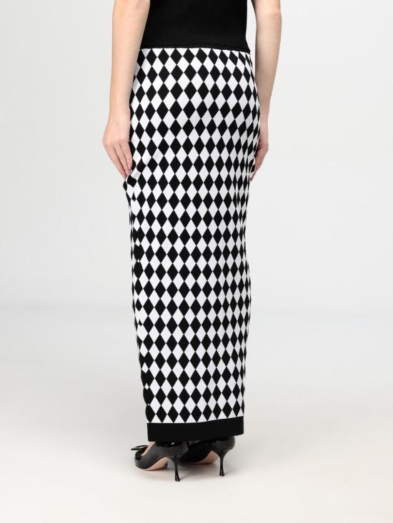 24FW 발망 롱 스커트 DF1LD070KG67 EAB Black - BALMAIN