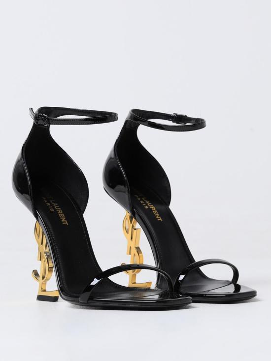 26SS 생로랑 오피움 샌들 페이턴트 5576621TV1A 1000 Black - SAINT LAURENT