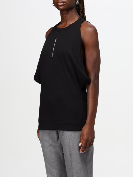 25FW 알렉산더 맥퀸 민소매 티셔츠 804191QLADW 1000 Black - ALEXANDER MCQUEEN