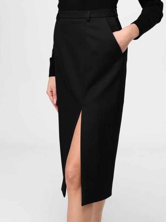 25FW 돌체앤가바나 미디 스커트 F4CXHTFU28J N0000 Black - DOLCE & GABBANA