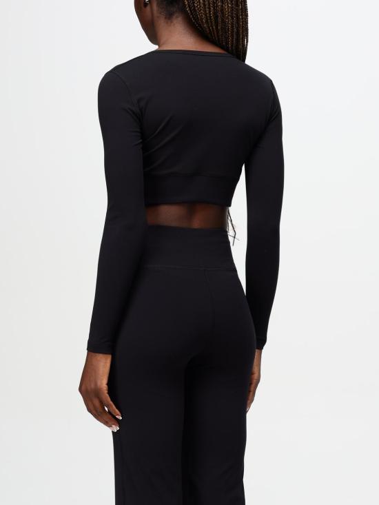 24FW 발렌시아가 긴팔 티셔츠 7932814E2B9 1081 Black - BALENCIAGA