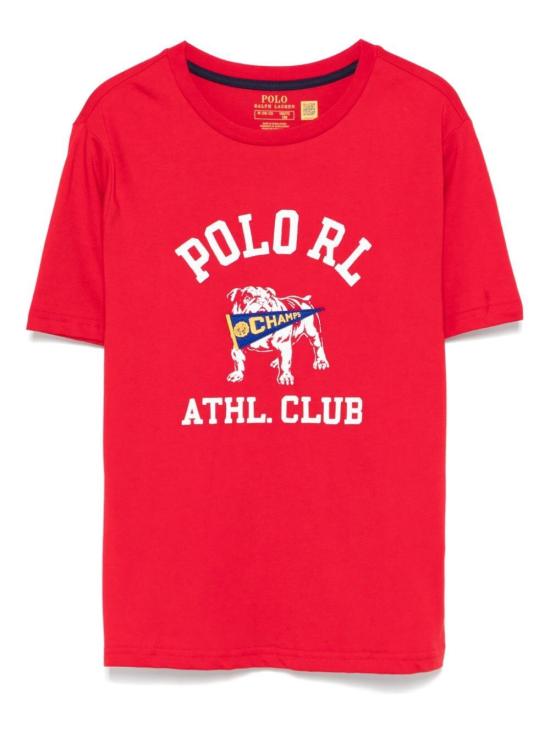 24FW [키즈] 랄프 로렌 티셔츠 323952454 002 RED