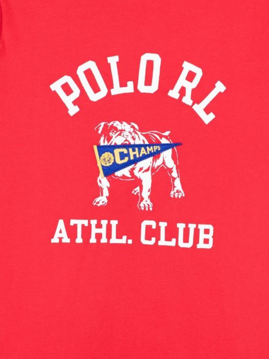 24FW [키즈] 랄프 로렌 티셔츠 323952454 002 RED - RALPH LAUREN