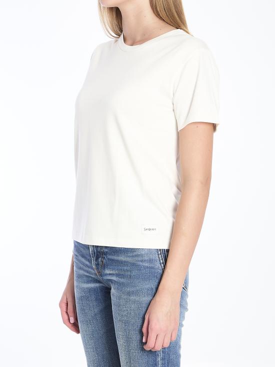 24FW 생로랑 반팔 티셔츠 810277 WHITE - SAINT LAURENT