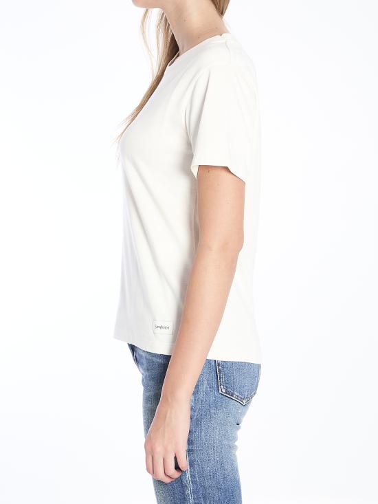 24FW 생로랑 반팔 티셔츠 810277 WHITE - SAINT LAURENT