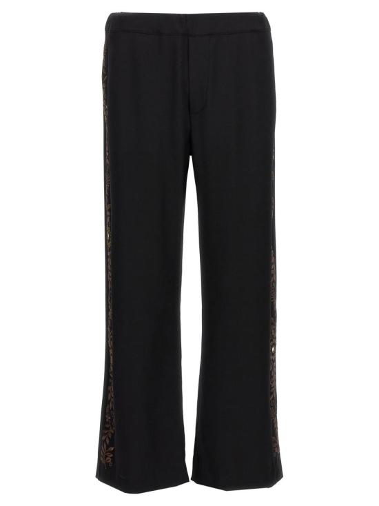 24FW 웨일즈보너 스트레이트 팬츠 WA24TR11WV03900 Black