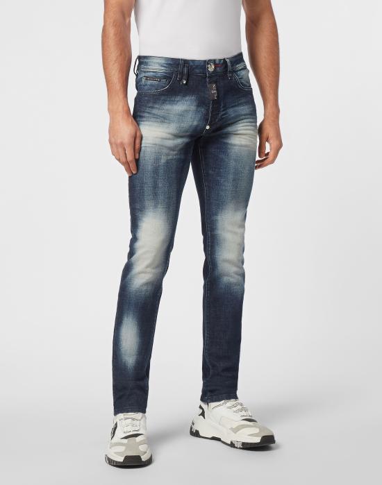  필립 플레인 데님 팬츠 MDT3937 PDE004N 10GI Spider gray - PHILIPP PLEIN