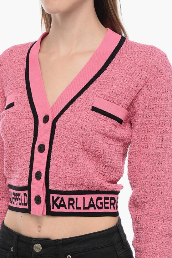  칼라거펠트 가디건 235W2007449 Pink - KARL LAGERFELD