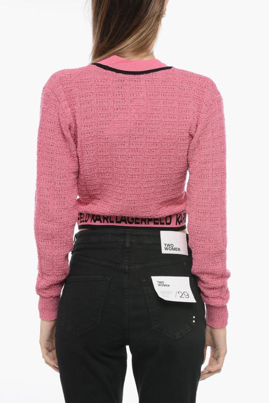  칼라거펠트 가디건 235W2007449 Pink - KARL LAGERFELD