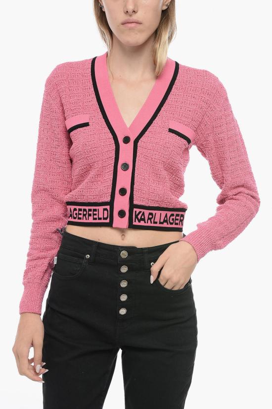  칼라거펠트 가디건 235W2007449 Pink