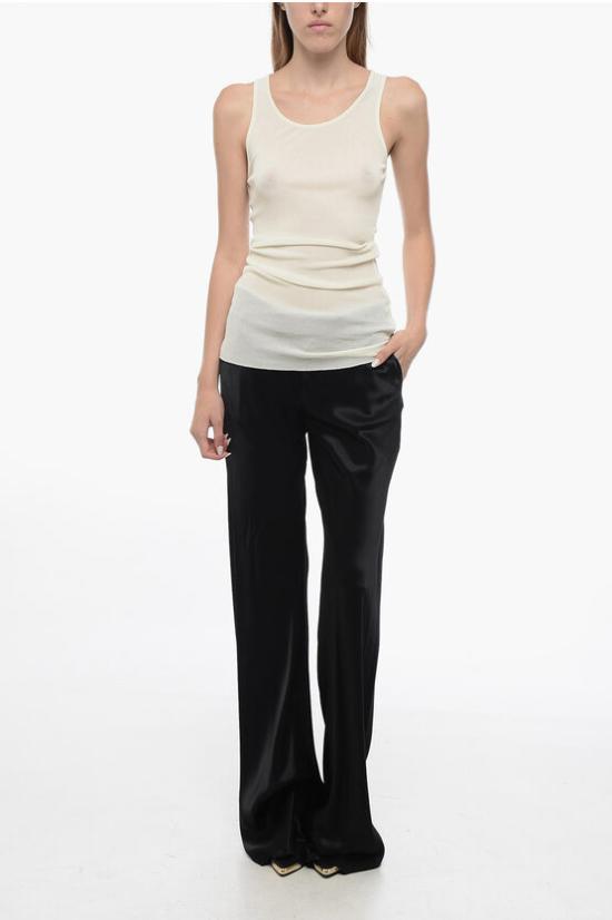  아미 민소매 티셔츠 FTK101 JE0022 185 White - AMI