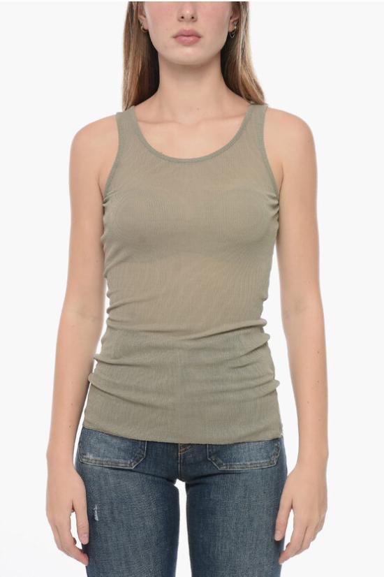  아미 민소매 티셔츠 FTK101 JE0022 263 Military Green