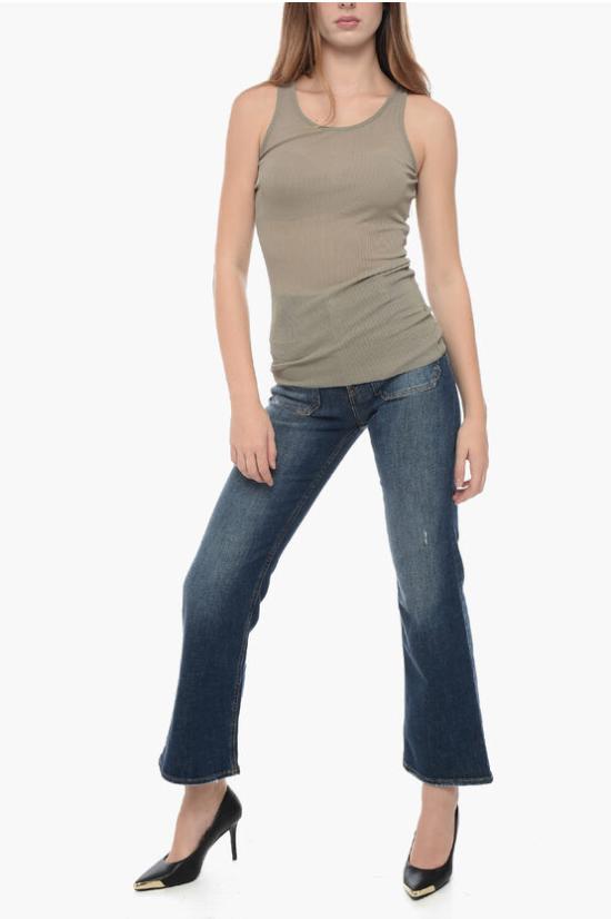  아미 민소매 티셔츠 FTK101 JE0022 263 Military Green - AMI