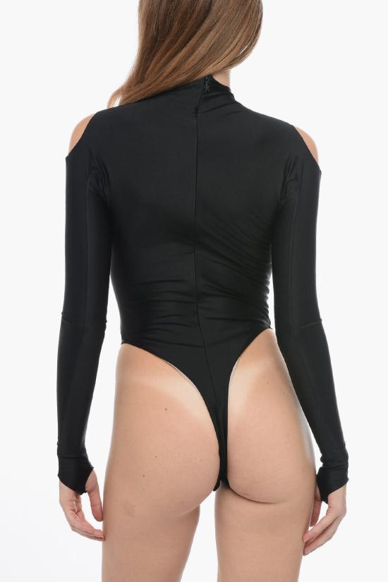  뮈글러 긴팔 티셔츠 23W1BO0210842 B99N1 Black - MUGLER