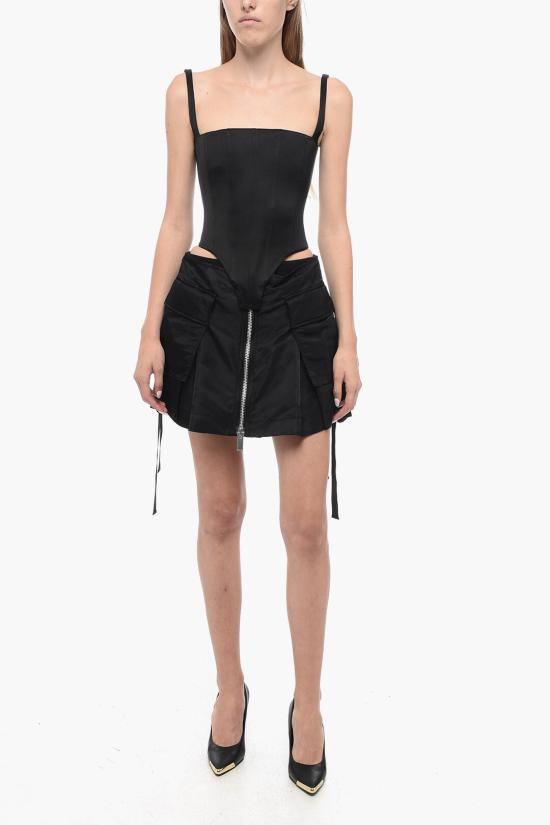  라콴 스미스 민소매 티셔츠 LSFW23T007 C001 BLACK CHIFFON Black - LAQUAN SMITH