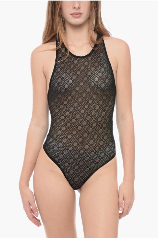  팜앤젤스 바디수트 티셔츠 PWUD003F23FAB0011010 Black